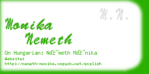 monika nemeth business card